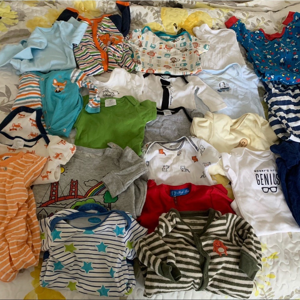 Bundle of  infants boy sleepwear variety of sizes
